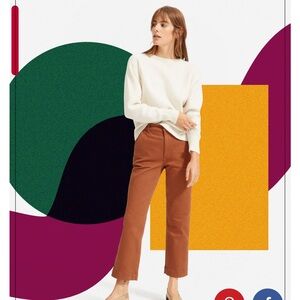 Everlane straight leg crop pant